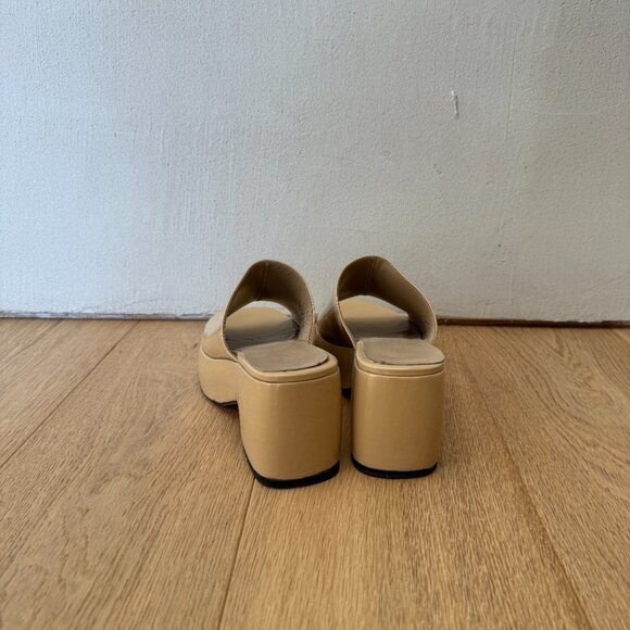 BY FAR Beige Leroy Heeled Sandals Size 37 - Picture 7 of 8